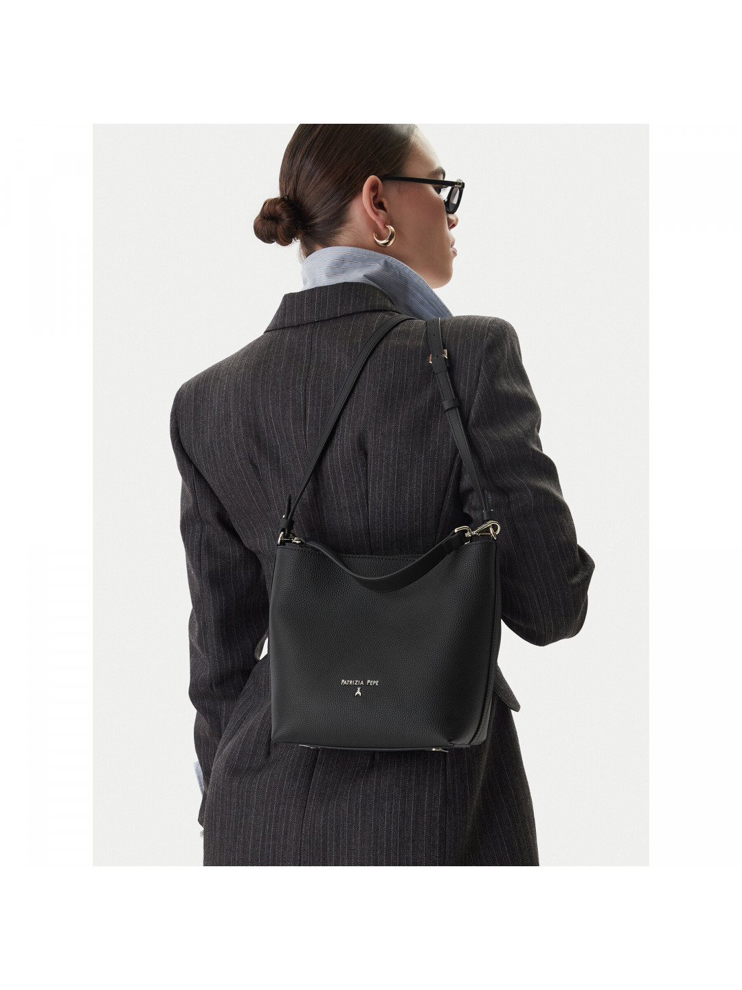 Kabelka Patrizia Pepe 8B0319 L001-K103 Černá